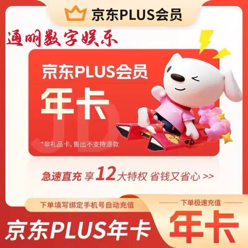 京东会员京东plus会员充值秒到账