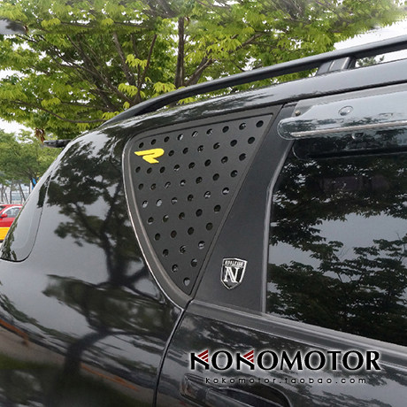 2001-2016 KGM Rexton W 双龙雷斯特专用 亚光黑C窗三角装饰板