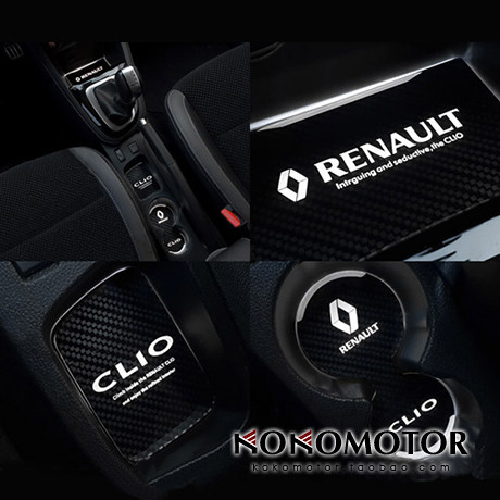 雷诺RENAULT CLIO专用碳纤维花纹LED杯架灯  韩国进口