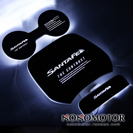 2013-2018现代全新胜达DM SANTAFE LED杯架灯内拉手灯 韩国进口