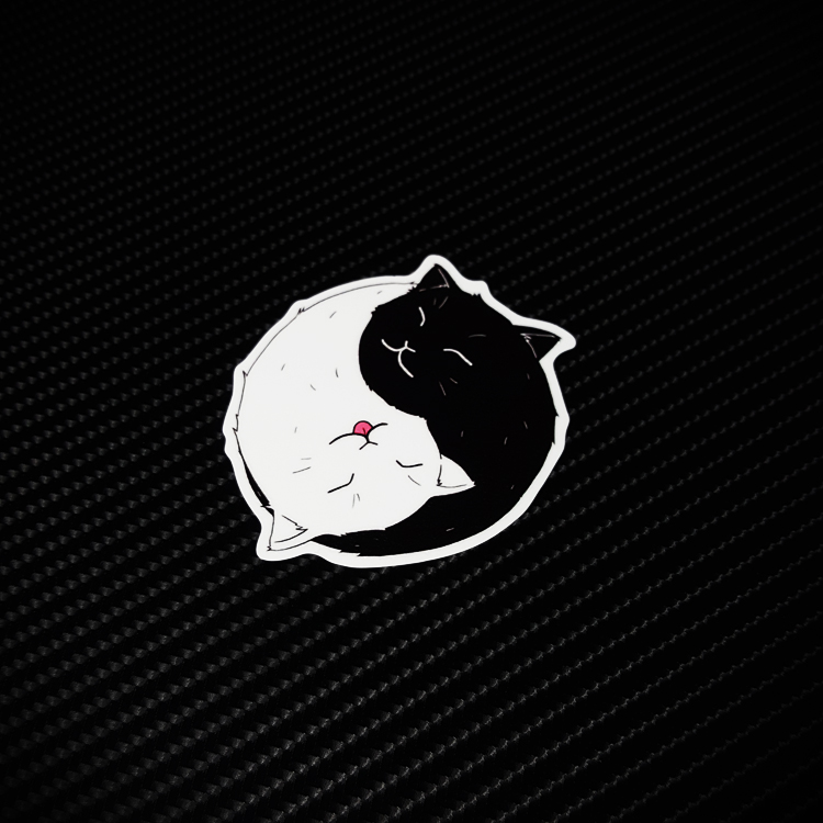 猫咪图腾车贴卡思贴ovc不留胶