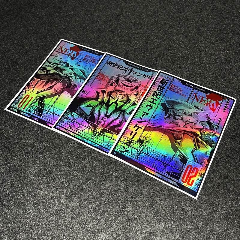 镭射幻彩车身行李箱电脑机箱贴