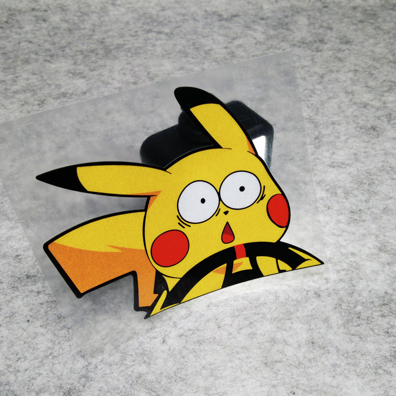 户外防水反光车贴 汽车后挡车位侧窗可爱卡通皮卡新手上路车身贴