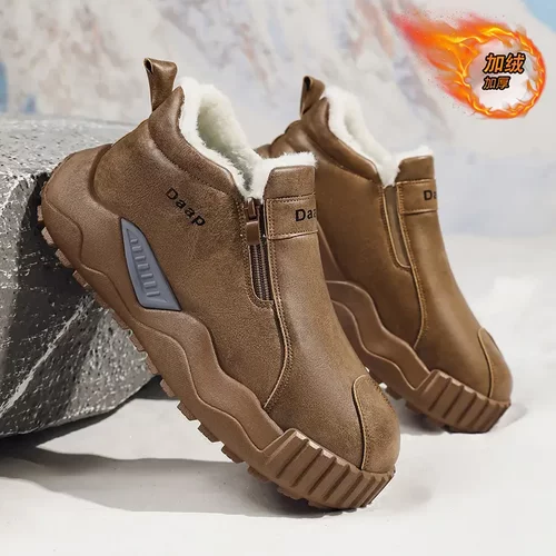 2025冬季新款加绒加厚雪地靴