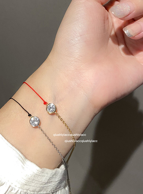 简约小众女925银锆石日韩手链