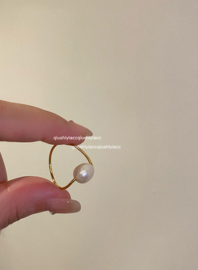 潘神的秘密小众设计珠珠戒指