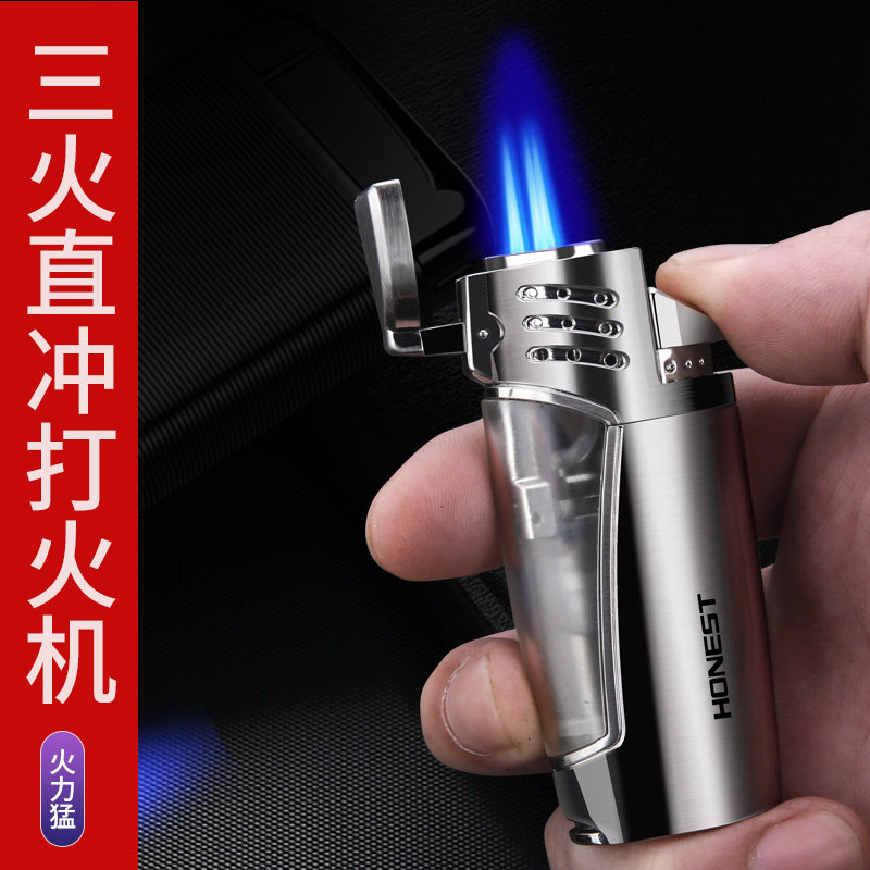 防风打火机耐用蓝焰直冲创意图片