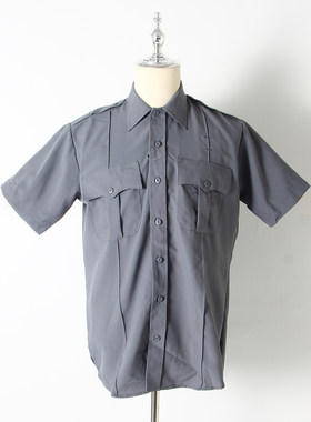 美式休闲NYPD短袖制服工装衬衫