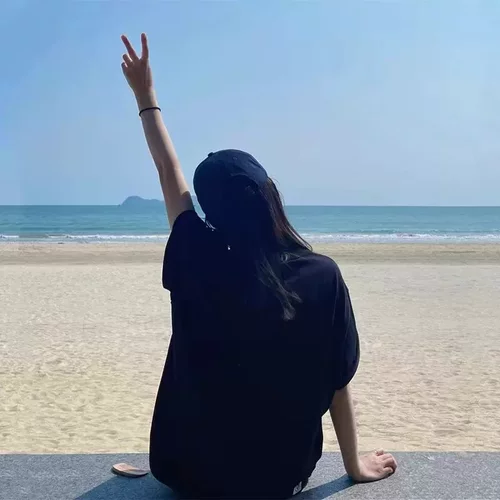 美式复古ins潮牌简约风圆领短袖T恤女夏季新款纯棉宽松慵懒风上衣