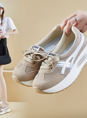 ins韩版阿甘鞋女潮2025春季新款厚底学生运动跑步休闲鞋q3610