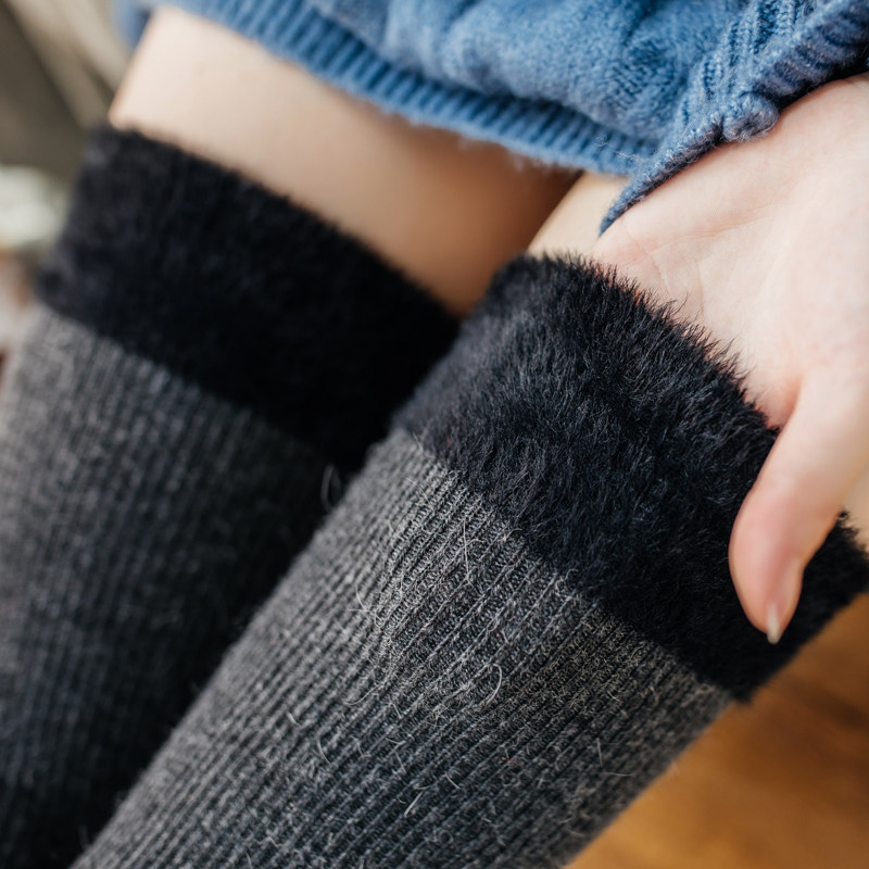 日系秋冬季中厚保暖过膝袜羊毛护膝袜套女堆堆袜高筒长筒袜长袜子,女士内衣/男士内衣/家居服,长筒袜,淘宝优惠券,粉丝福利购,淘宝优惠卷
