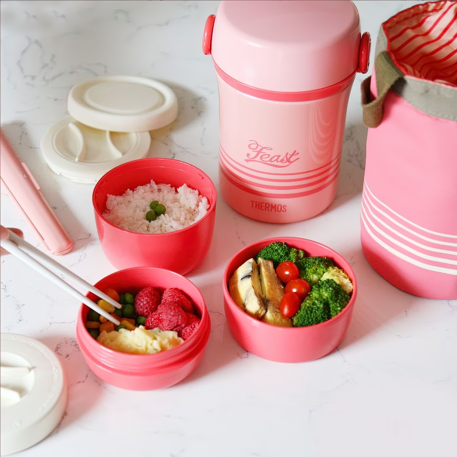 膳魔师儿童多层超长保温饭盒