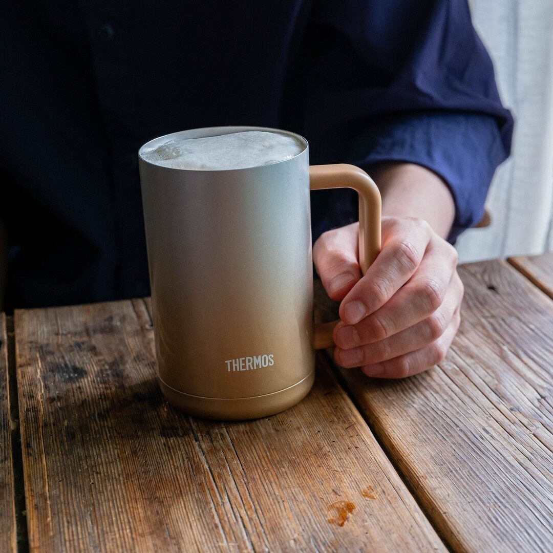 日本膳魔师啤酒杯大容量扎啤可乐饮料杯咖啡杯保冷保温720 1000ml