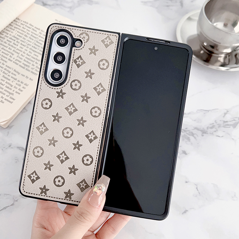 三星zfold2皮质网红高级感手机壳