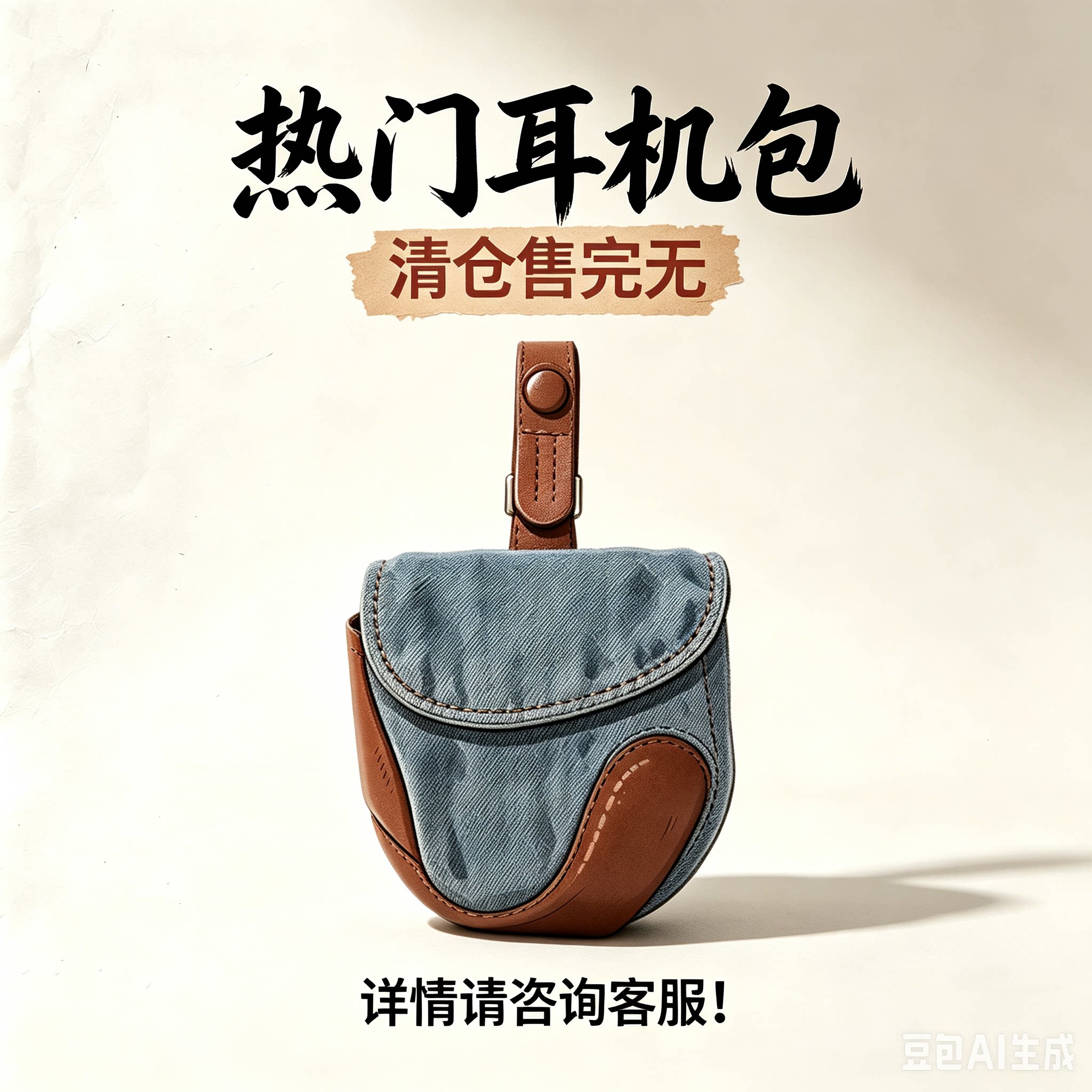 gg特价库存清仓外贸品牌耳机包饺子包钥匙口红包零钱包个性包挂件