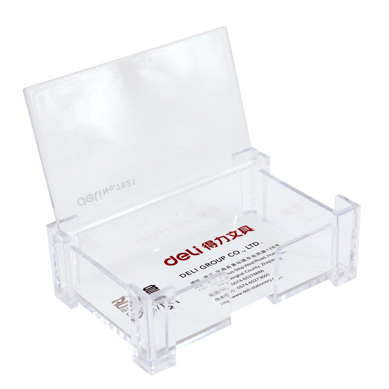 deli得力7621 名片盒 桌面名片座 名片架卡片收纳盒会展用品 正品在类目 电子词典/电纸书/文化用品, 收纳/陈列用品, 名片盒中 - 来自Buy2taobao.com提供专业的淘宝代购服务