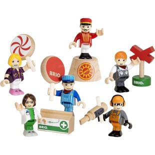 场景搭建儿童益智过家家玩具3岁 瑞典brio小人偶小袋装 游戏包拼装