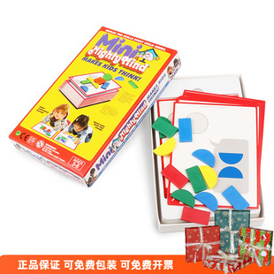 儿童益智玩具幼儿园礼物3岁 美国mighty mind入门七巧板几何拼版