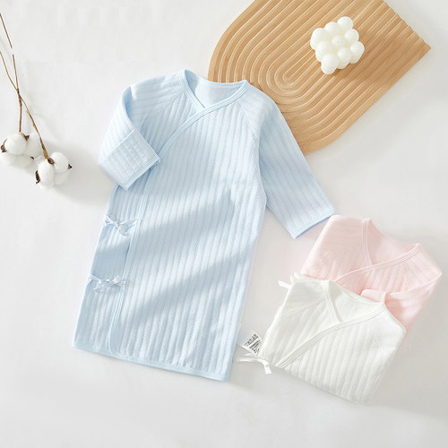 100%棉A类婴儿睡觉衣服和袍四季