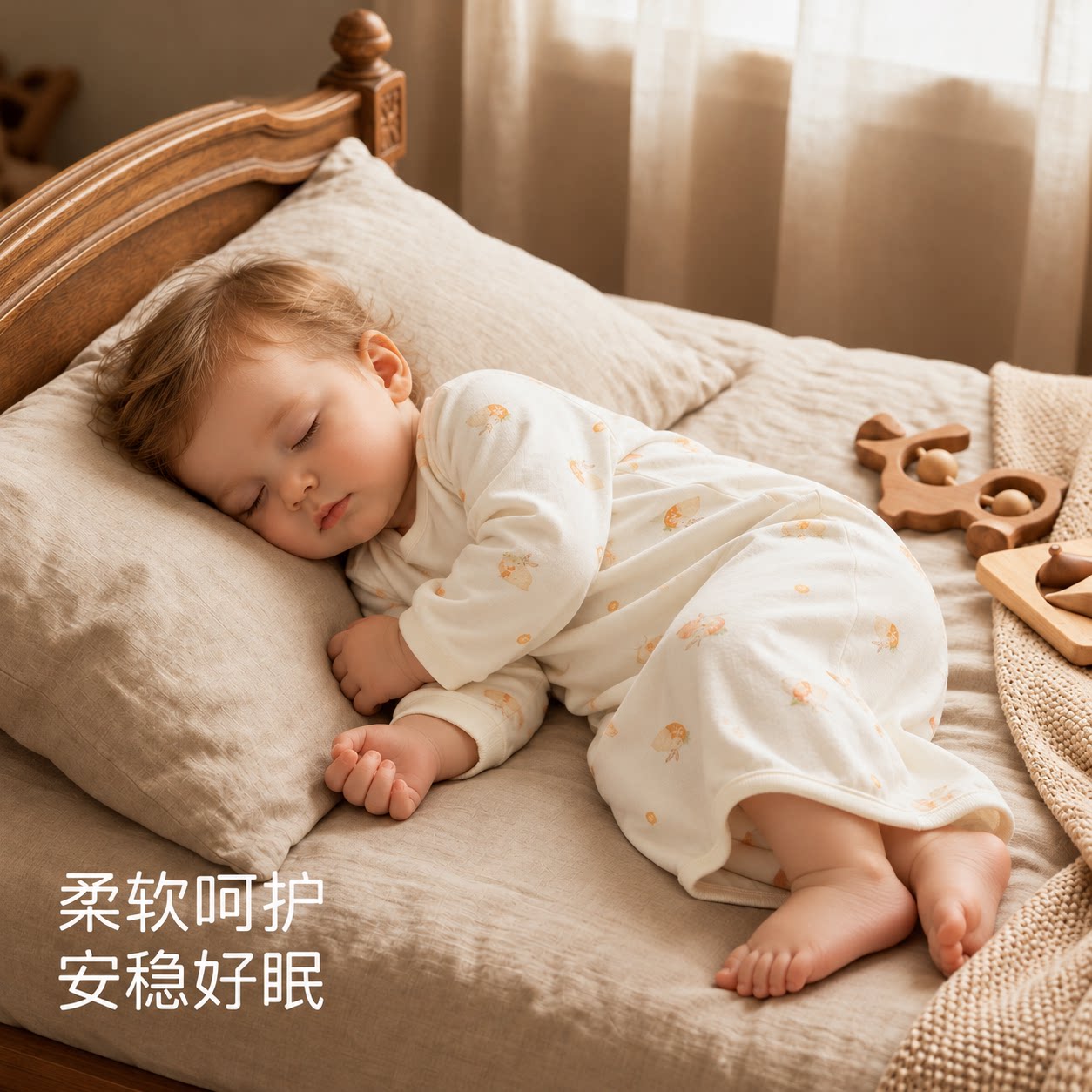 婴儿睡袍男女宝宝睡衣春秋连体衣服纯棉秋冬季睡裙长袖婴幼儿睡袋