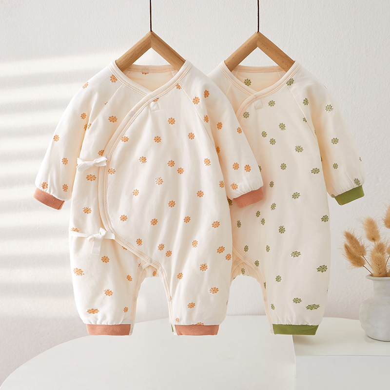 绑带连体衣纯棉秋冬薄棉和尚服