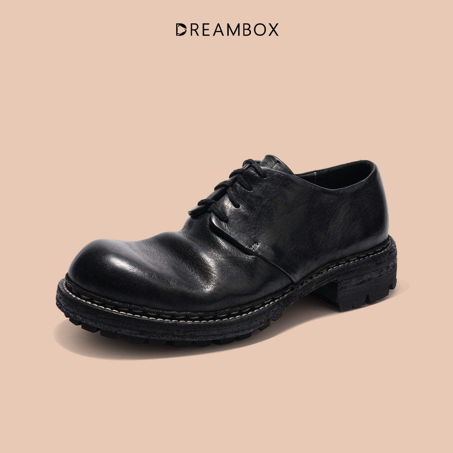 DREAMBOX钧博骆驼皮德比鞋