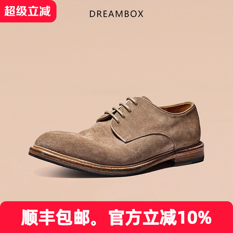 【防水轻便皮鞋】dreambox钧博vibram2025德国进口牛反绒手工男鞋