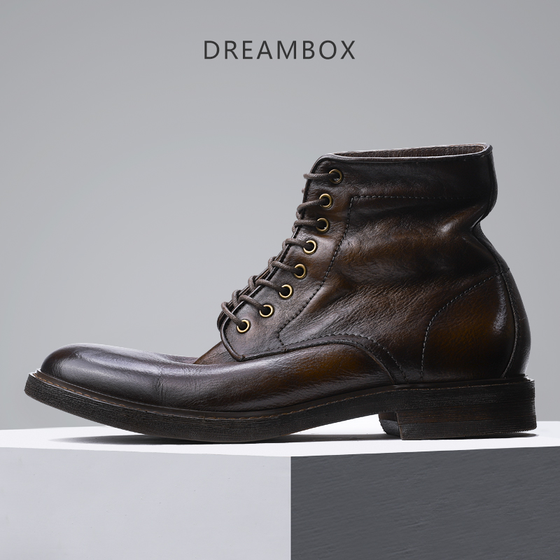 马丁靴男高帮靴子真皮手工头层牛皮工装靴潮流皮靴复古皮鞋机车靴|ruв категории Мужская обувь, 靴子, 马丁靴 - от Buy2taobao.com для оказания профессиональной услуги покупки агента Taobao