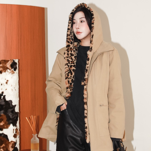 工装派克服连帽90绒鹅绒服外套