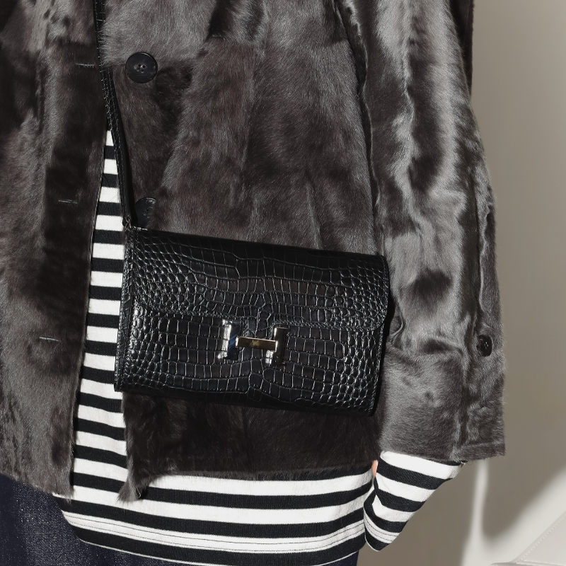 PENNYPENG 黑月光 高级感复古黑色牛皮手拿单肩包斜挎包包女士,箱包皮具/热销女包/男包,单肩包,淘宝优惠券,粉丝福利购,淘宝优惠卷