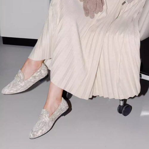 PENNYPENG七分浪漫 经典系列老钱风复古百搭一脚蹬平底鞋 DG08186