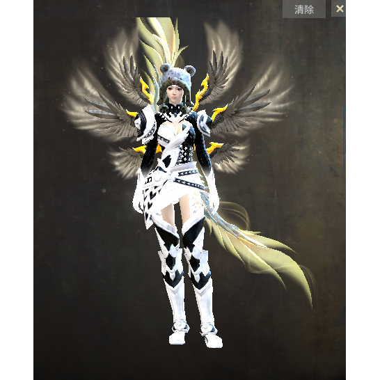 激战2毛绒熊猫帽皮肤毛绒雪豹帽皮肤海员便帽皮肤商城道具宝石