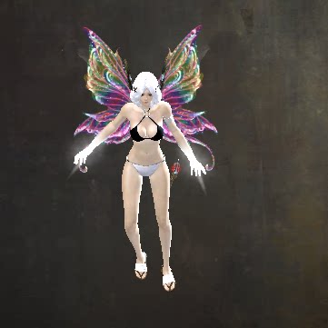 激战2风精灵之翼背包和滑翔翼套装商城道具黑狮宝石含wegame