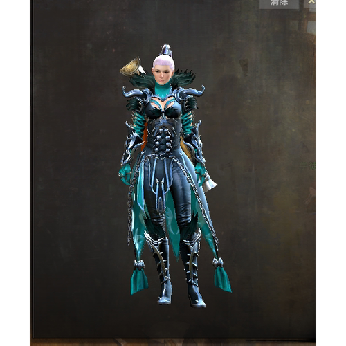 激战2玛乔丽亡幕套装商城道具黑狮宝石含wegame