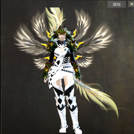 激战2巨龙阴影头盔手套护肩皮肤商城道具宝石含wegame