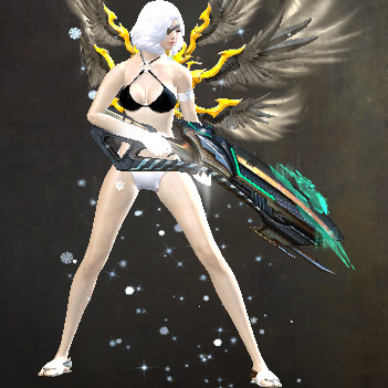 激战2异种步枪皮肤商城道具黑狮宝石含wegame