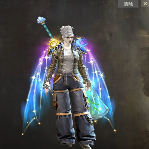 激战2木头假腿靴皮肤商城道具黑狮宝石含wegame