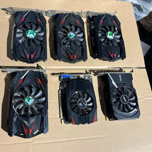 请询价；铭瑄/七彩虹/微星GT1030 2G显卡 拆机8片