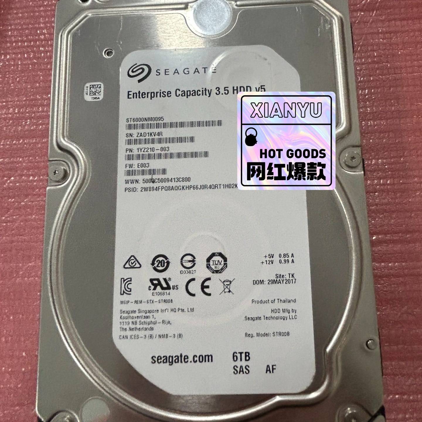 请询价-希捷6T 7.2K 3.5 ST6000NM0095 256