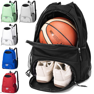 健身运动训练抽绳束口篮球足球包男女干湿分离鞋仓水杯位双肩背包