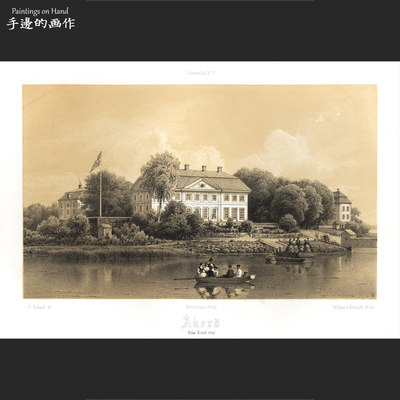 瑞典1869古董vintage格调版画