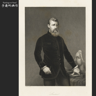 德国19世纪原版雕刻版画人物艺术老物件/PAYNE'S UNIVERSUM/鲁兹