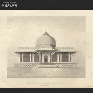 德国1860年代古董雕刻凹版钢版画/PAYNE'S UNIVERSUM/基耶斯蒂陵