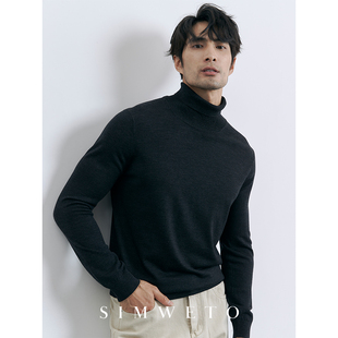 保暖高领毛衣男羊毛衫 冬季 甄选30支巴素兰精纺羊毛 秋冬高端绅士