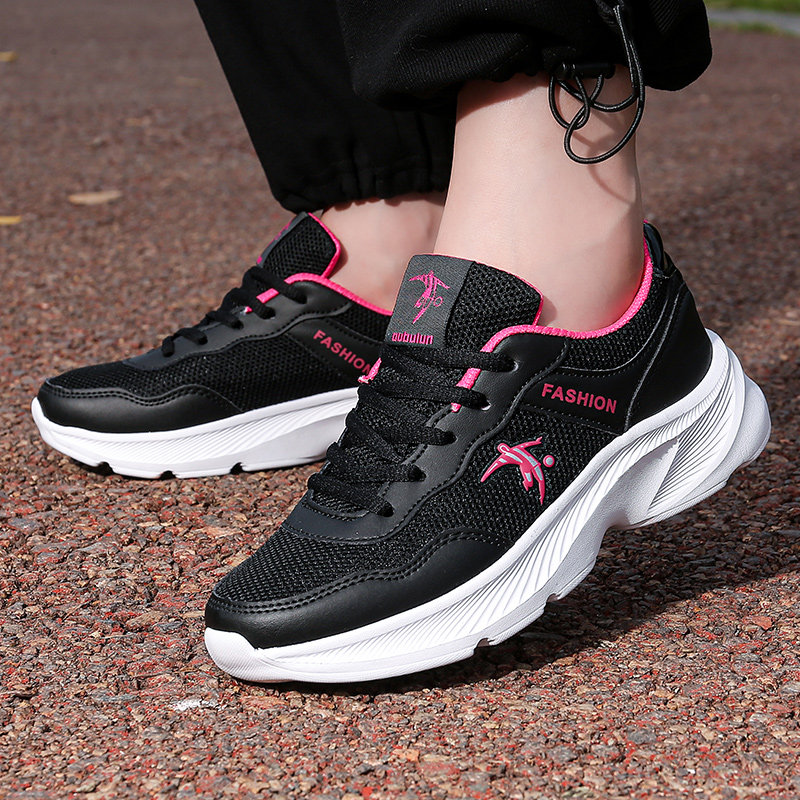 乔尼丹莱运动鞋2025春秋季新款网面透气休闲鞋女士韩版百搭跑步鞋