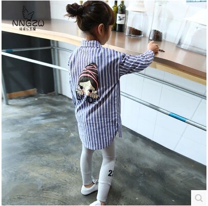 Chemise fille à manche longue - Ref 2085555 Image 1