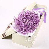 满天星糖果球花束毕业礼拍照鲜花满天星礼品盒花同城送花服务