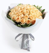 50枝香槟玫瑰鲜花花束全国连锁配送