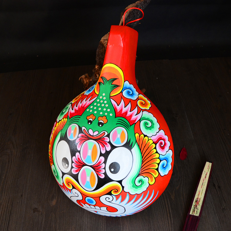 纯手工绘画京剧社火马勺脸谱面具装饰挂件中国风餐饮酒店装修民俗