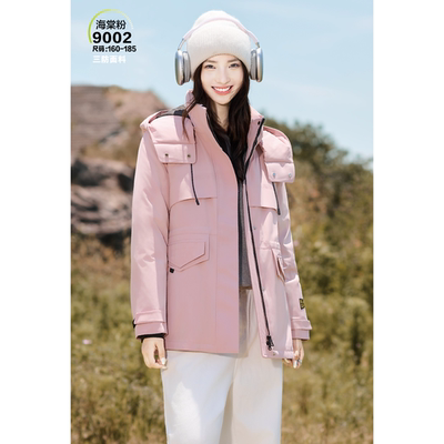 翻新定制羽绒服冲锋衣三防抗风女士短款冬防寒羽绒内胆可拆卸外套